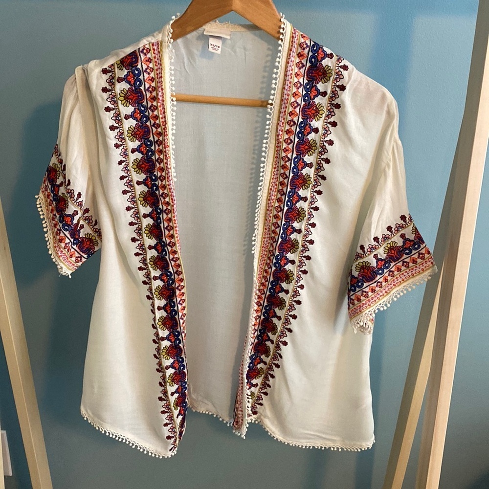 Merona XS BEAUTIFUL Sheer Women's Kimono Cardigan Wrap Extra Small